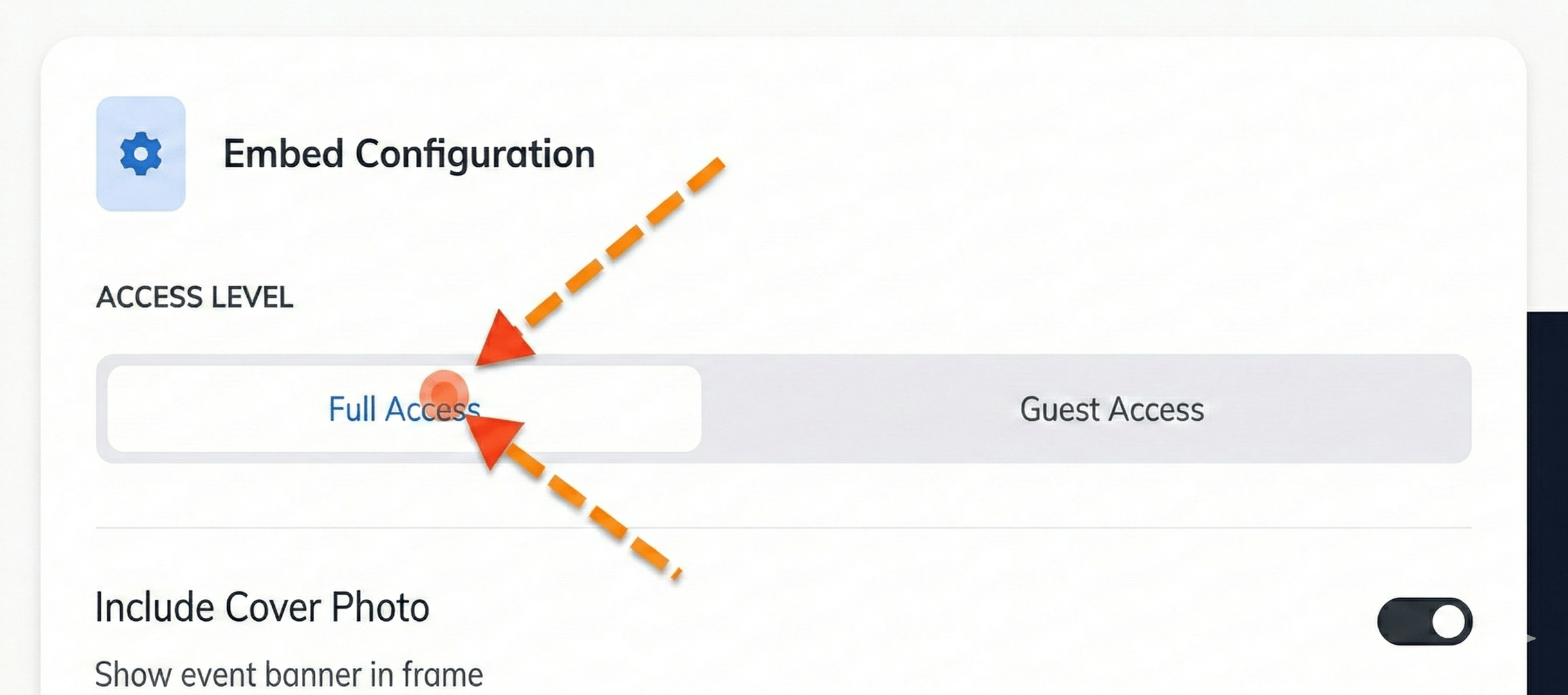Configure the embed settings and copy the iframe code to your clipboard