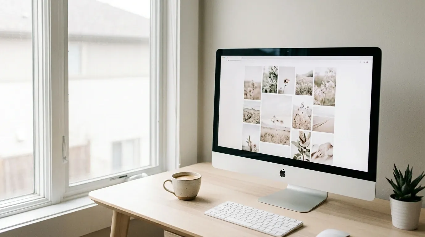 Pixieset client gallery and studio management suite shown on a desktop, designed for portrait and wedding photographers
