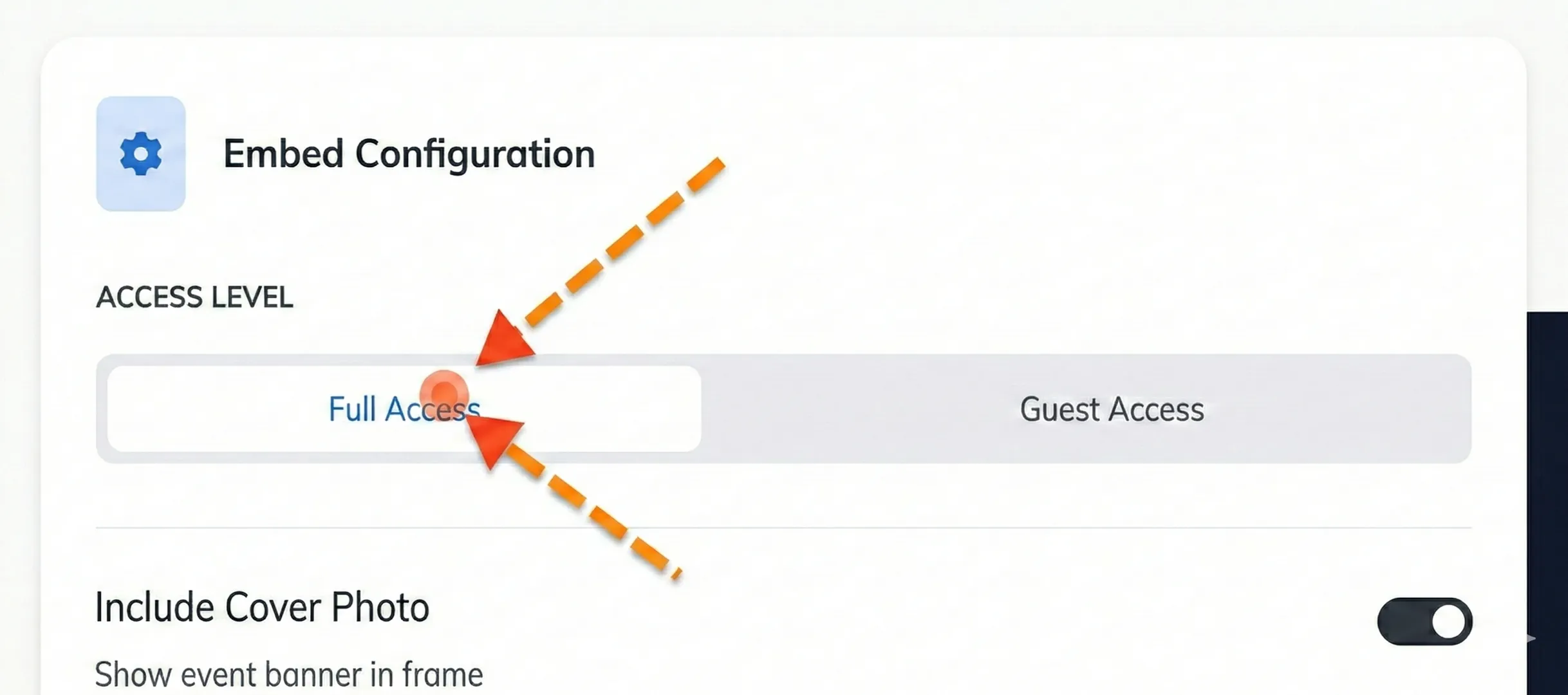 Step 1: Access Level Selection